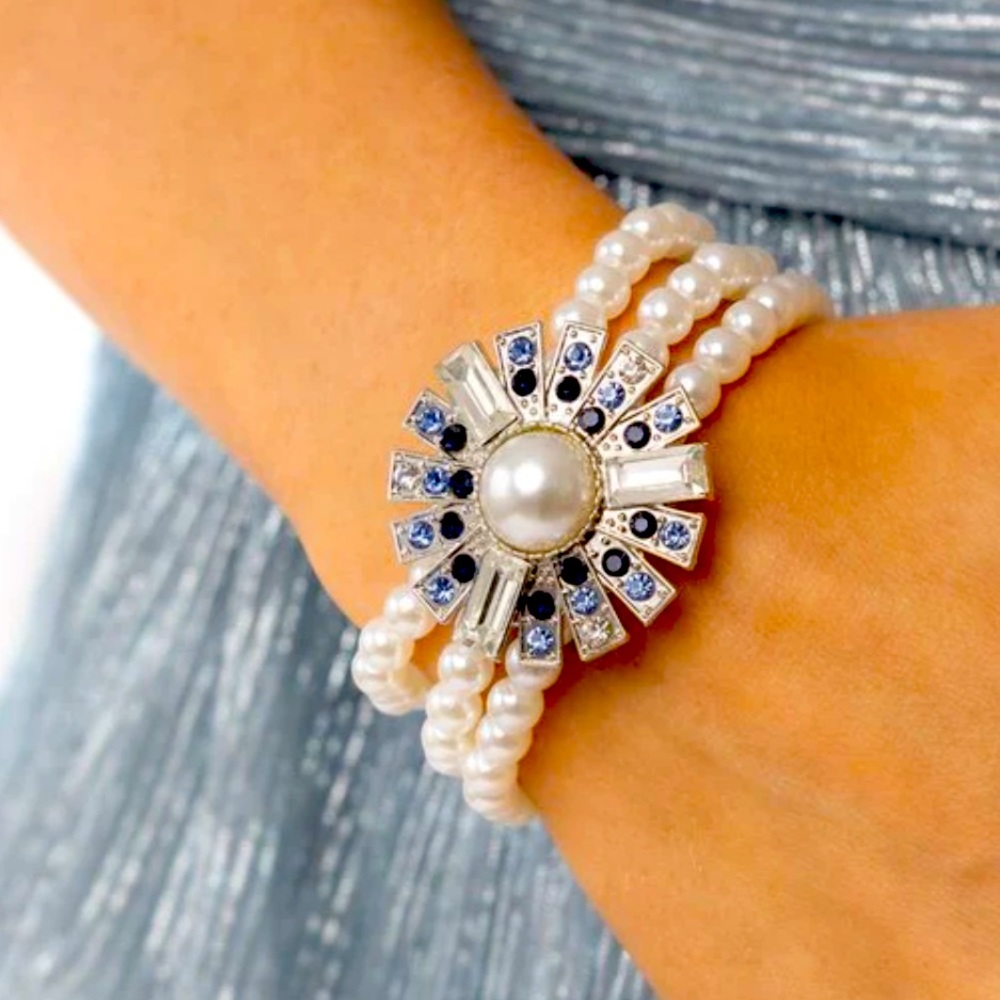 💙💎💙 “GIFTED GATSY” BLUE BRACELET ~ PAPARAZZI❗️ 💙💎💙 - Picture 3 of 5